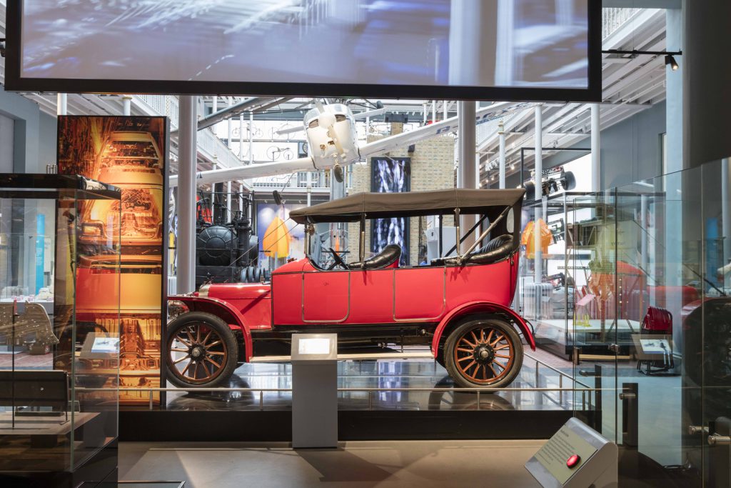 An Argyll motor car on display at the National Museum Scotland