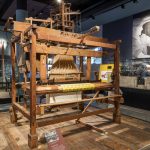 A Jacquard loom on display at the National Museum Scotland