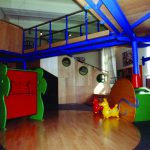 Colour photograph of a room within a museum designed to entertain younger children