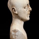 Side view of miniature phrenology bust