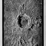 Engraving of Nasmyth's crate image as it appears in Proctor's book on the moon