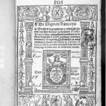 Page from a book by Benoist Bounyn from 1525
