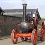 Colour photograph of a restored Marshall traction engine from 1906