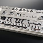Close up view of a well used TB303 Bass Line synthesizer