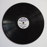Colour photograph of a complete 78 rpm duplicate disc