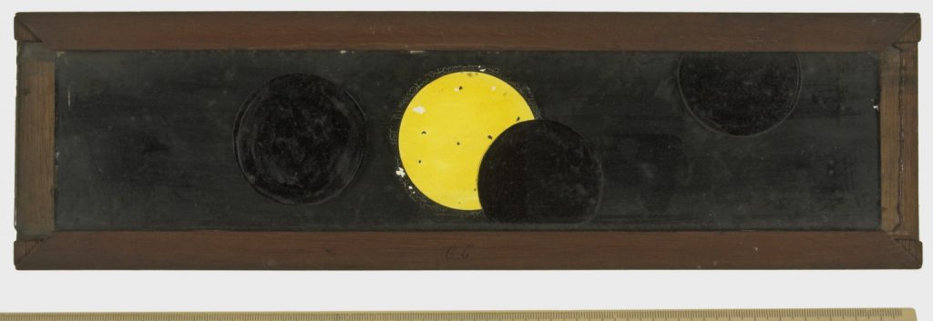 A Copper Plate Slider by Carpenter and Westley showing astronomical Diagrams Eclipse of the Sun