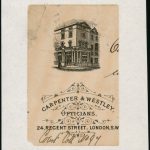 A trade card for Carpenter & Westley from 1838