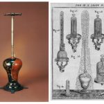 One colour photograph of Abb? Nollets Hero of Alexandrias pressure fountain from the late 1700s and one early engraved design of a similar pressure fountain