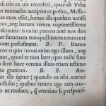 Example of original roman text typeface