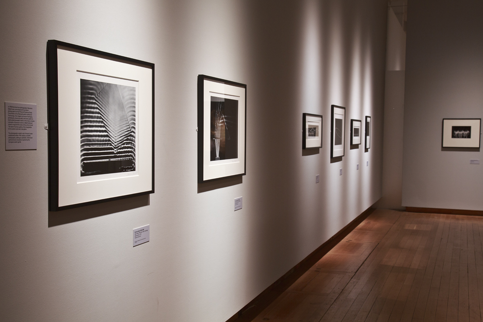 Colour photograph of a section of the Revelations experiments in photography exhibition at the National Media Museum in Bradford