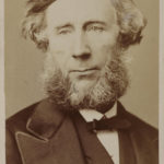 Sepia portrait photograph of John Tyndall
