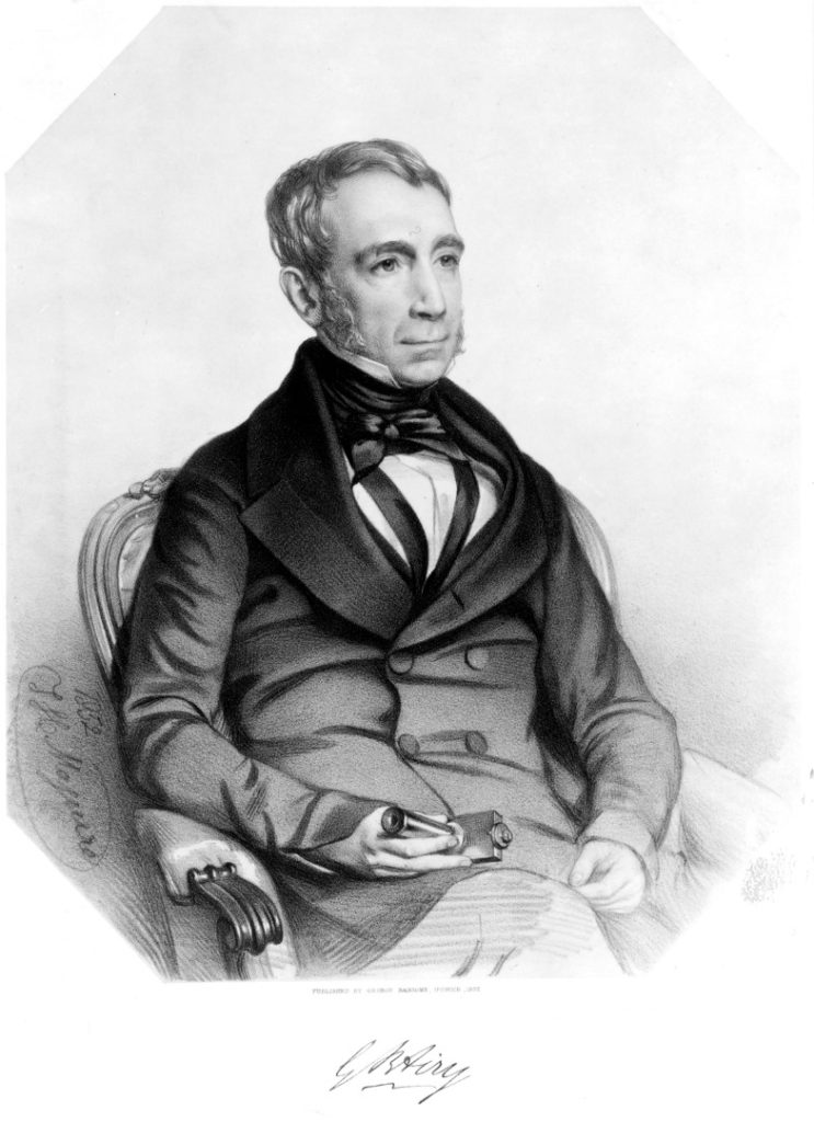 Lithograph portrait of George Biddell Airy