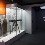 Colour photograph of Wounded exhibition object display cases