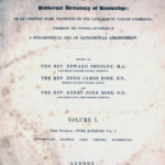 Front cover of the Encyclopaedia Metropolitana from 1849