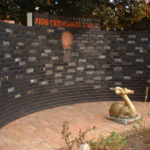 Colour photograph of an AIDS memorial wall in Johannesburg