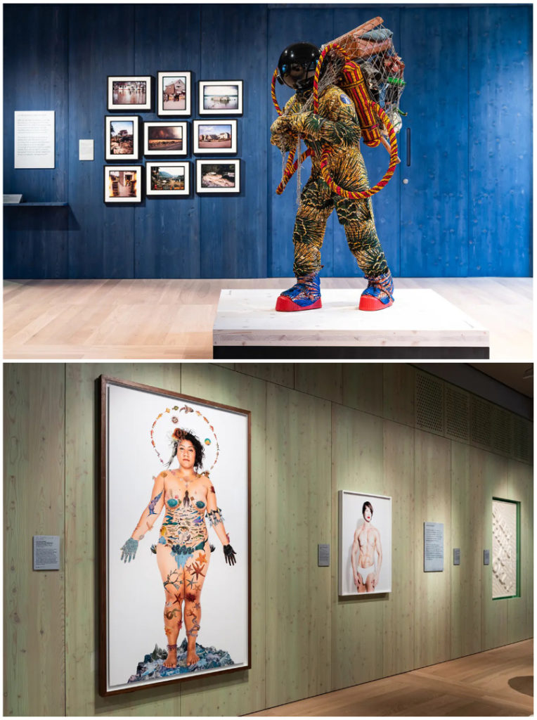 Colour photographs of the Being Human exhibition at Wellcome Collection