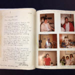 AIDS ward scrapbook including photographs of people on the ward
