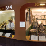 Colour photograph of medical history dioramas in a museum