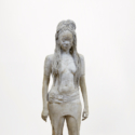 Colour photograph of a sculpture of a scarified woman entitled the Beauty of Healing
