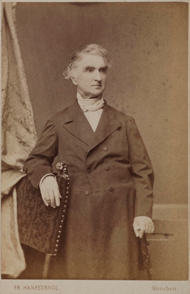 Sepia portrait photograph of Baron Justus Von Liebig