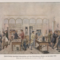 Painted illustration of Justus Liebigs laboratory at Giessen