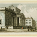 Print illustration of the Royal Institution buidling in Manchester