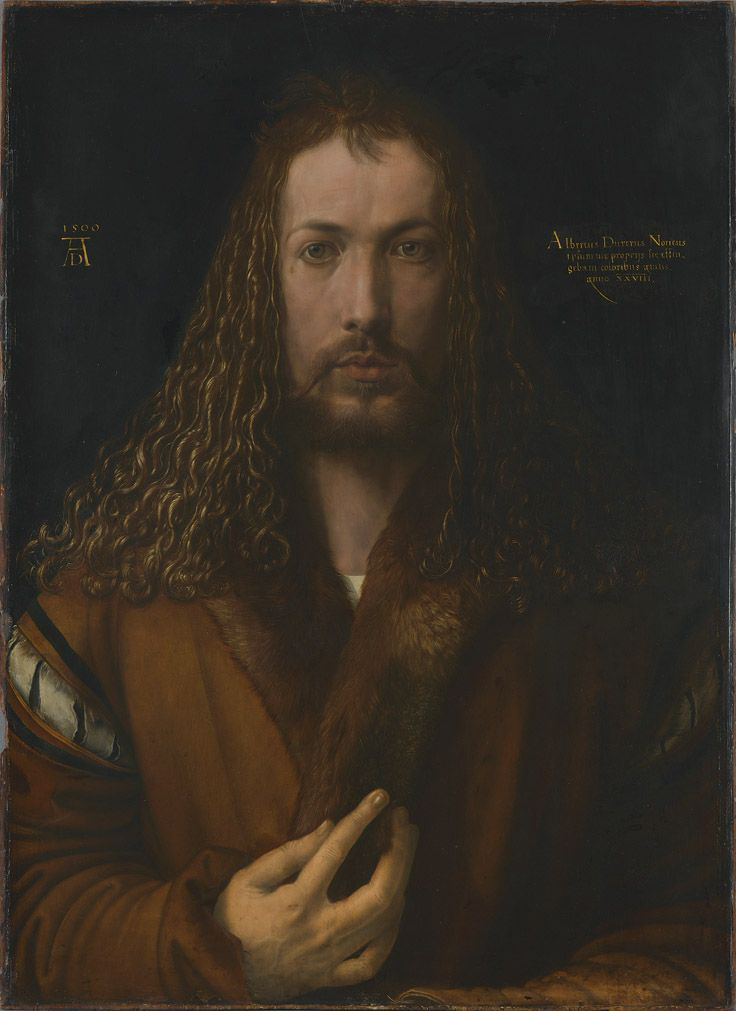 Self portrait oil painting of Albrecht Durer