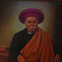 Oil painting portrait of Doctor Bhau Daji