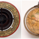 Colour photographs of celestial and terrestrial globes made by Mary Senex