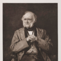 Charcoal portrait of a seated Charles Lyell