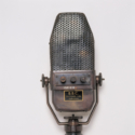 Colour photograph of a BBC Marconi AXBT ribbon microphone