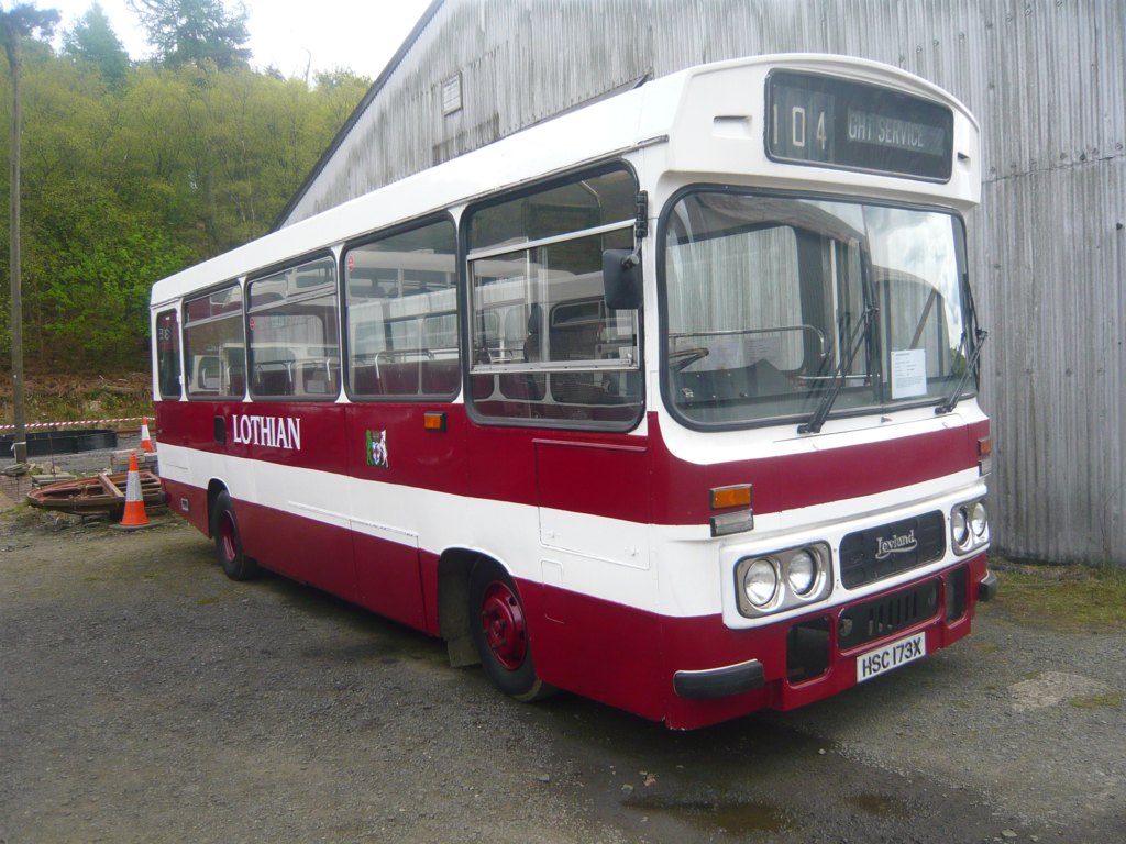 Colour photograph of a Leyland Cub bus