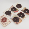 Colour photograph of a collection of gramophone record postcards