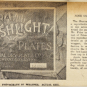 Photograph of Imperial Flashlight Plates box from a newspaper