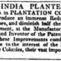 Short newspaper clipping containing text to West India Planters