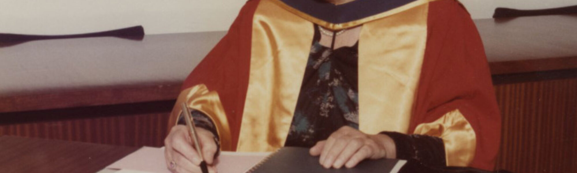 Dame Margaret Kate Weston receiving an honorary degree