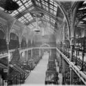 Black and white photograph of the The Industrial Gallery at Birmingham Museum and Art Gallery