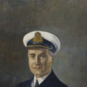 Oil painting portrait of a naval Captain