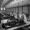 Black and white photograph of the London And South Western Railway Power Station