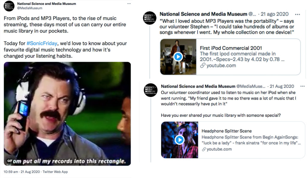Screen grab from the National Science and Media Museum Twitter account