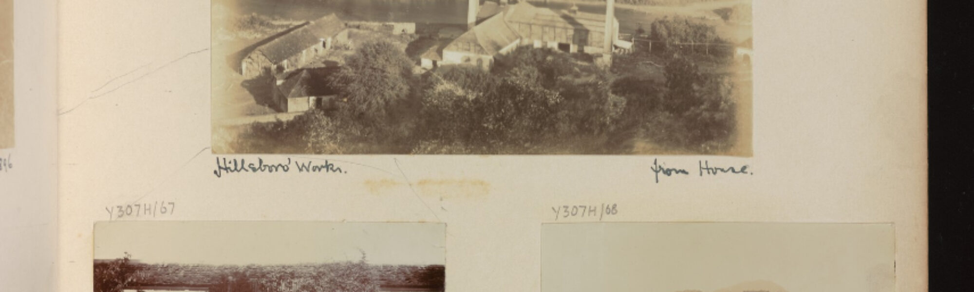 Faded photographs of Hillsborough slave plantation