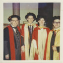 Colour photograph of Sarah Herberts graduation ceremony