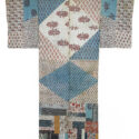 Colour photograph of a Kosode underrobe patchwork of Indian and other cotton cloths