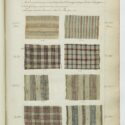 Colour photograph of cotton cloth painted in Marseille in 1736