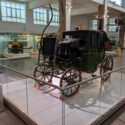 Colour photograph of a Brougham Carriage in the Science Museum London