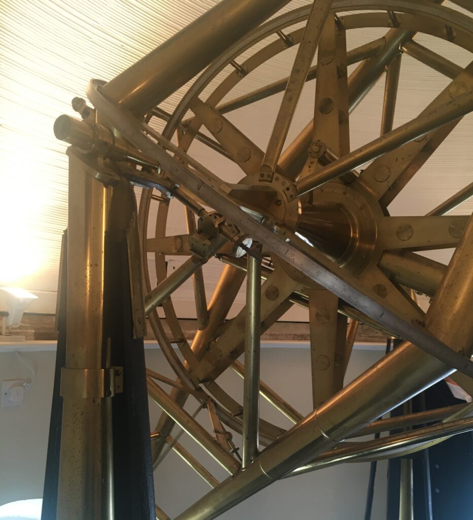 Colour photograph of a three inch equatorial telescope by Edward Troughton at Armagh Observatory