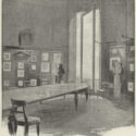 Illustration of a view of the Octagon Room and its large table