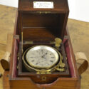 Photograph of the Whiffin chronometer inside its travel box