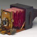 Photograph of a Sanderson folding bellows camera