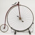 Colour photograph of a penny farthing bicycle from 1885